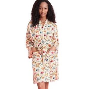 MAHOGANY Camp Print Short Robe